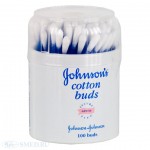 Ватные палочки, Johnson's Baby (Джонсонс Беби) 100 шт
