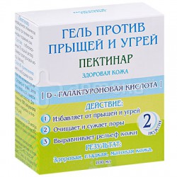 Гель для лица, Доктор Пектин 100 мл Пектинар против прыщей и угрей курс на 2 недели